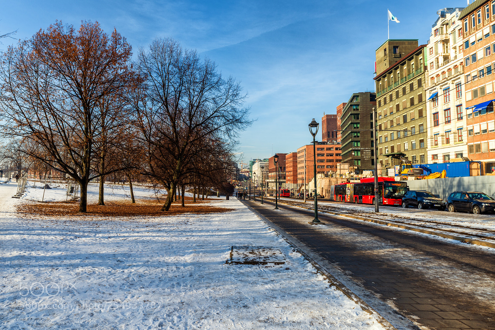 Nikon D610 sample photo. Winter path in oslo. photography