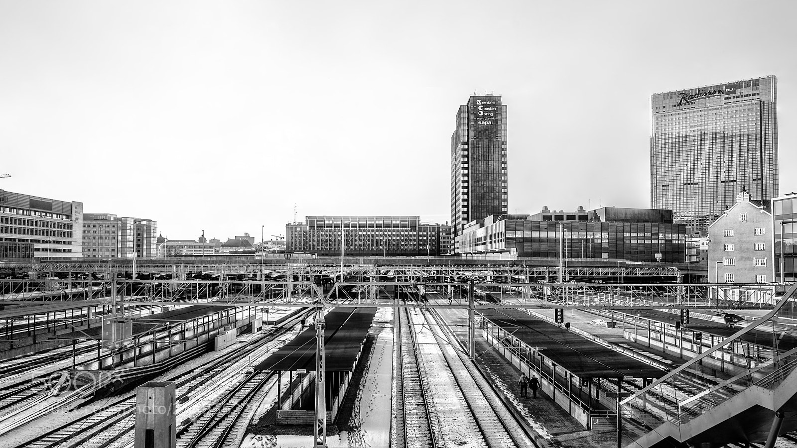 Nikon D610 sample photo. Oslo central station photography