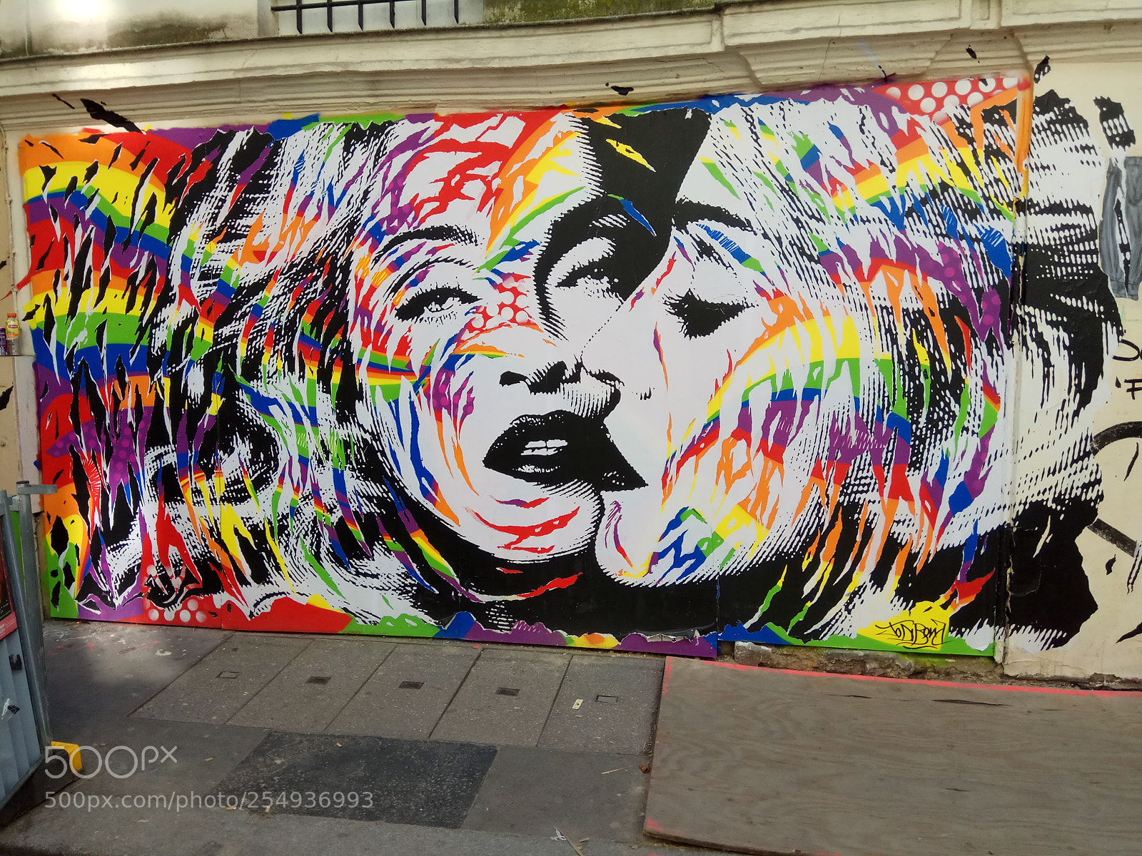 Xiaomi Redmi Note 4X sample photo. Fresque murale rue veron photography