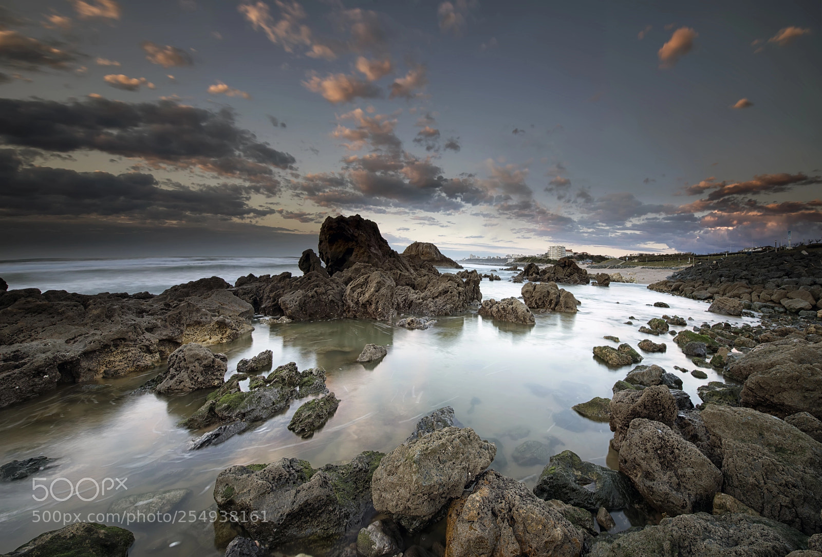 Nikon D610 sample photo. Biarritz sunset photography