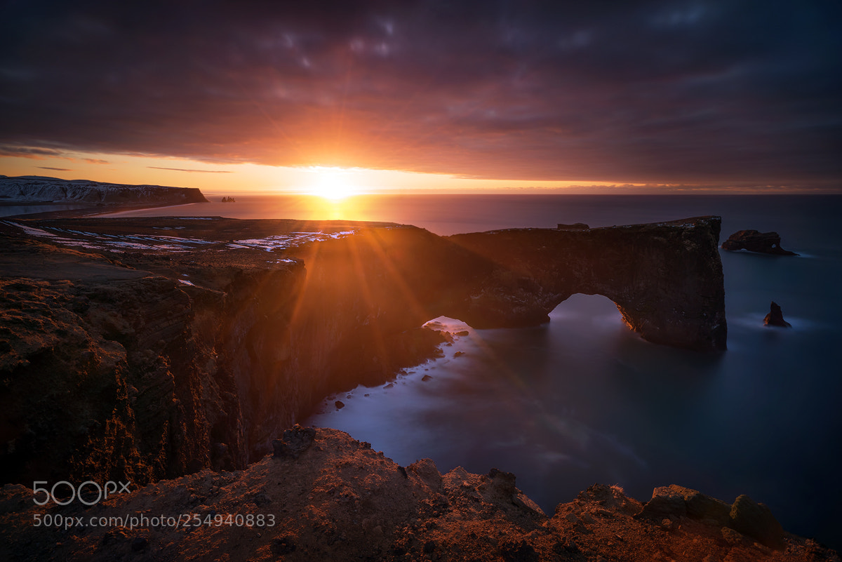 Sony a7R sample photo. Dyrholaey dawn photography