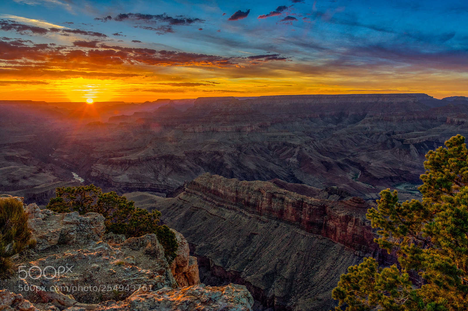 Pentax K-3 II sample photo. Grand canyon sunset photography
