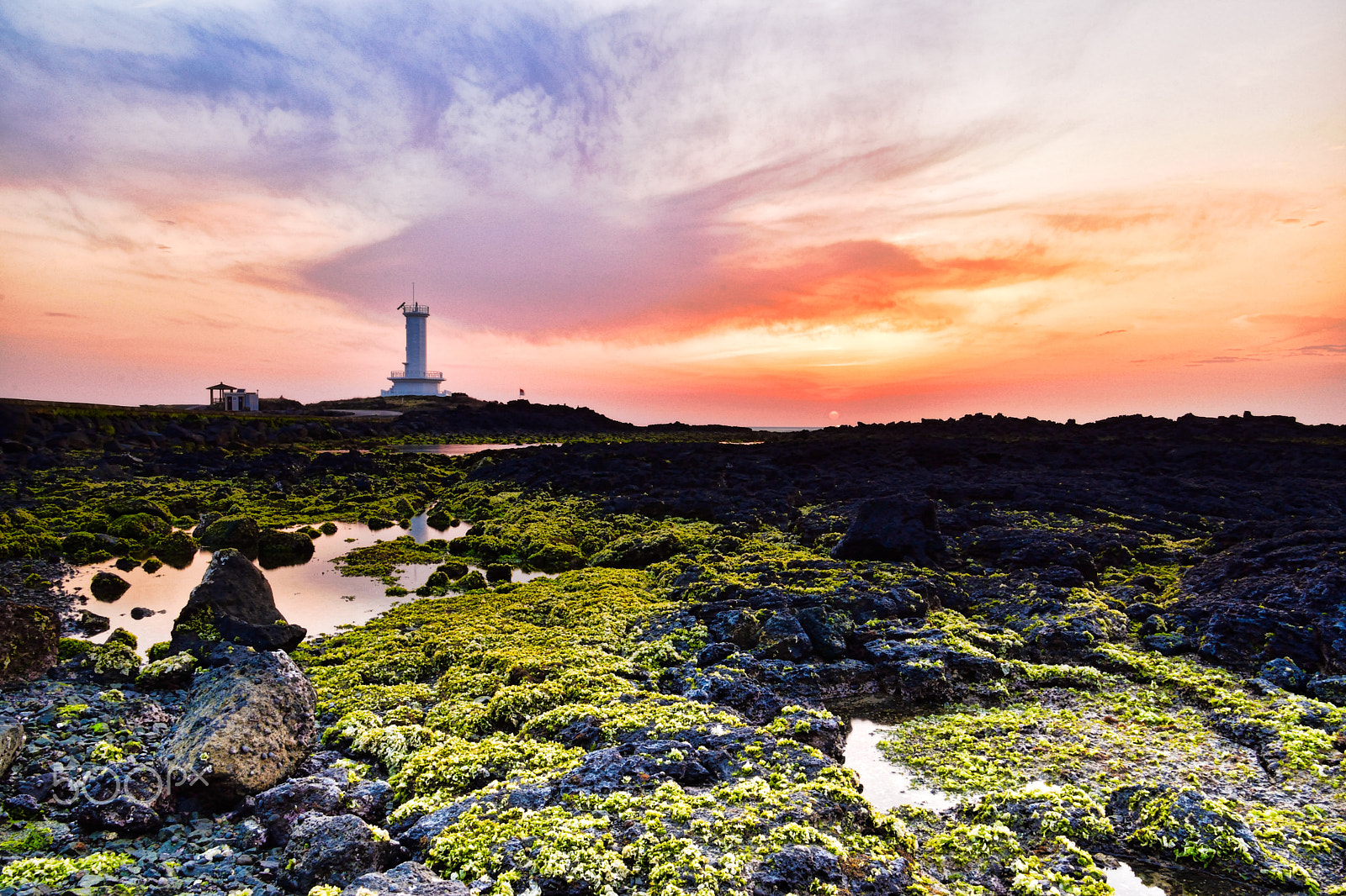 Nikon D5500 + Tamron 16-300mm F3.5-6.3 Di II VC PZD Macro sample photo. Lighthouse with beautiful sunset photography