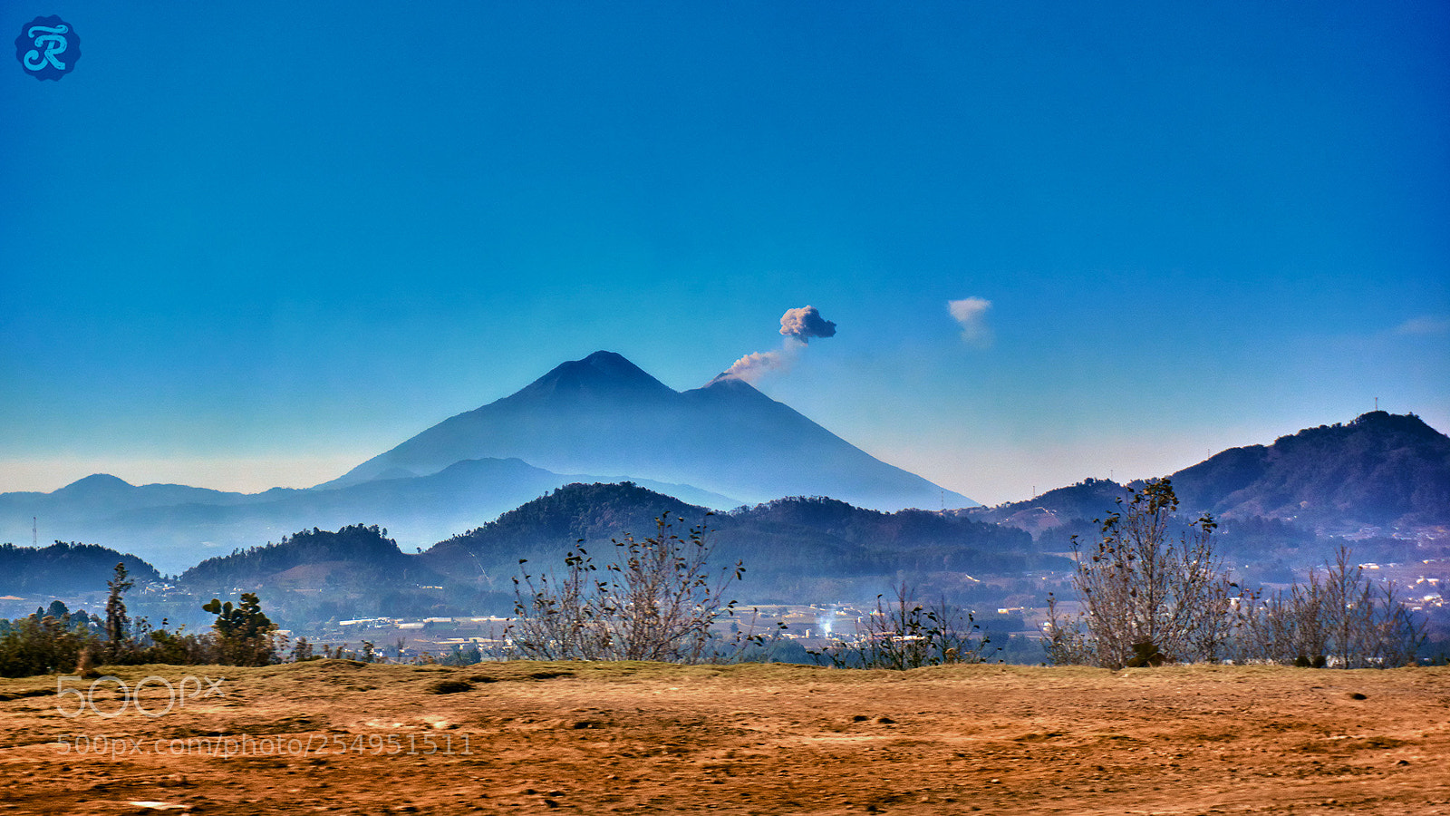 Sony a6000 sample photo. Distant volcanoes photography