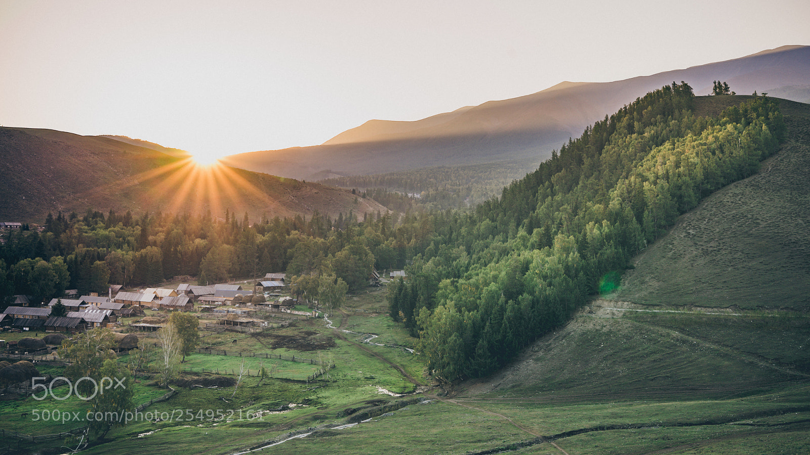 Sony a7 II sample photo. Warm village in the photography