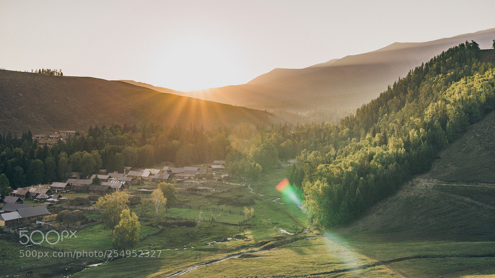 Sony a7 II sample photo. Awakened village in the photography