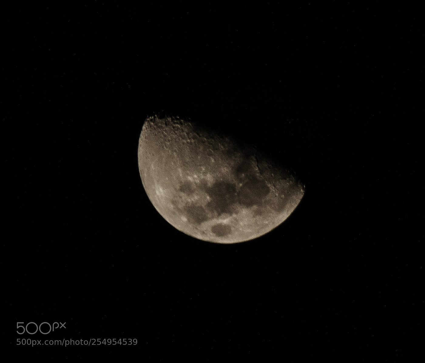 Nikon D7000 sample photo. Moon photography