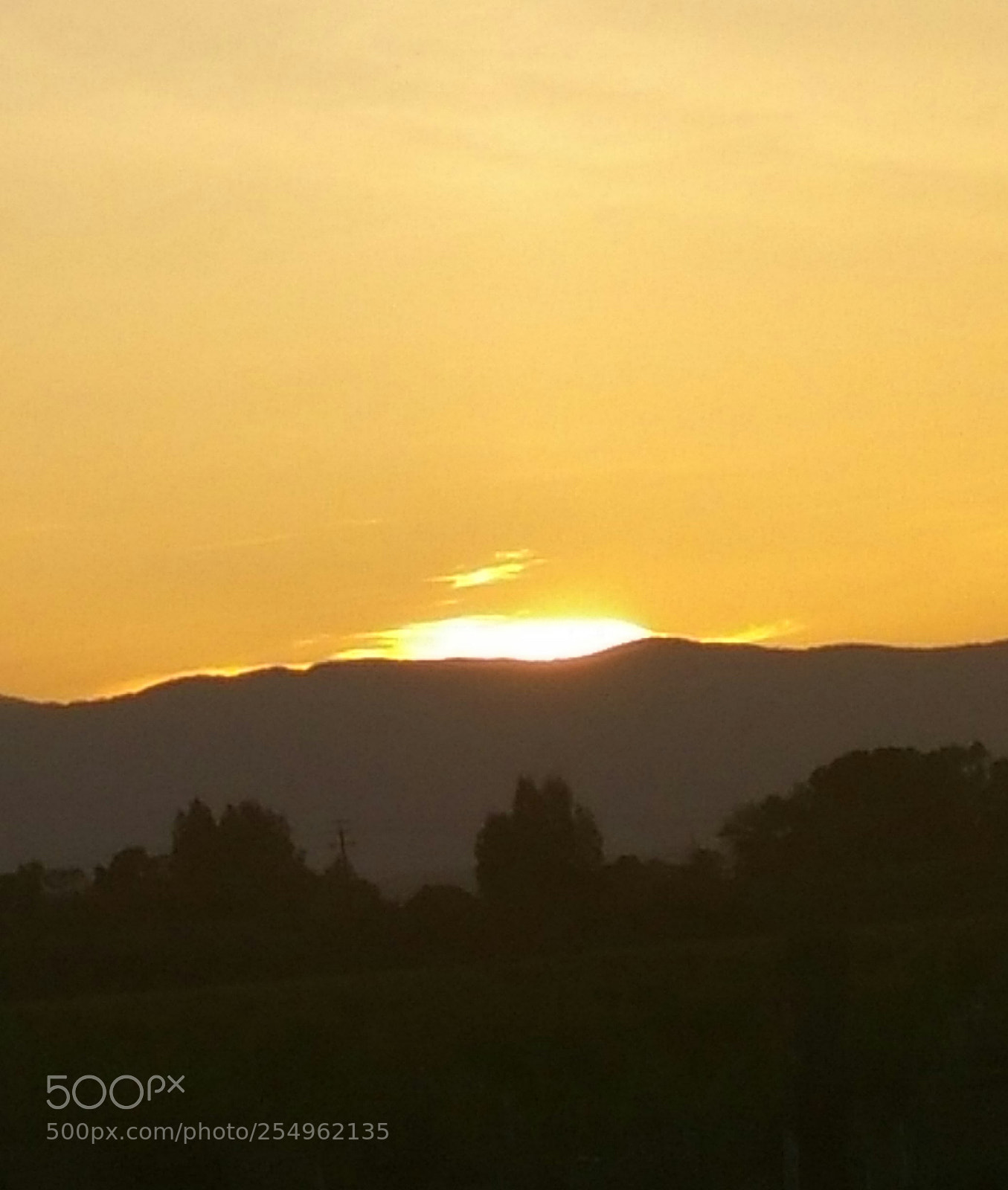 Samsung Galaxy Note4 sample photo. Sunset over the mountains photography