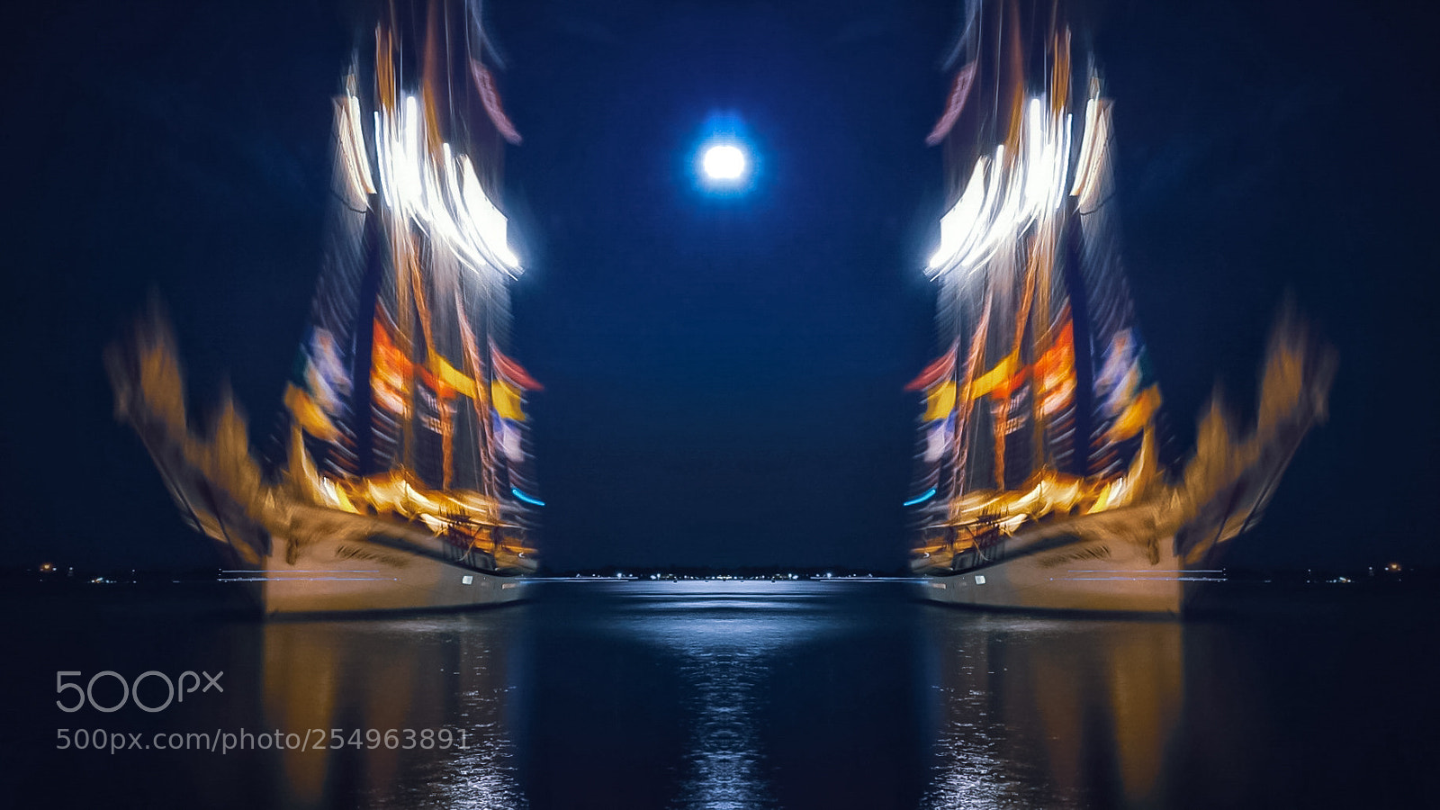 Sony a6300 sample photo. Ghost ships and moonlight photography
