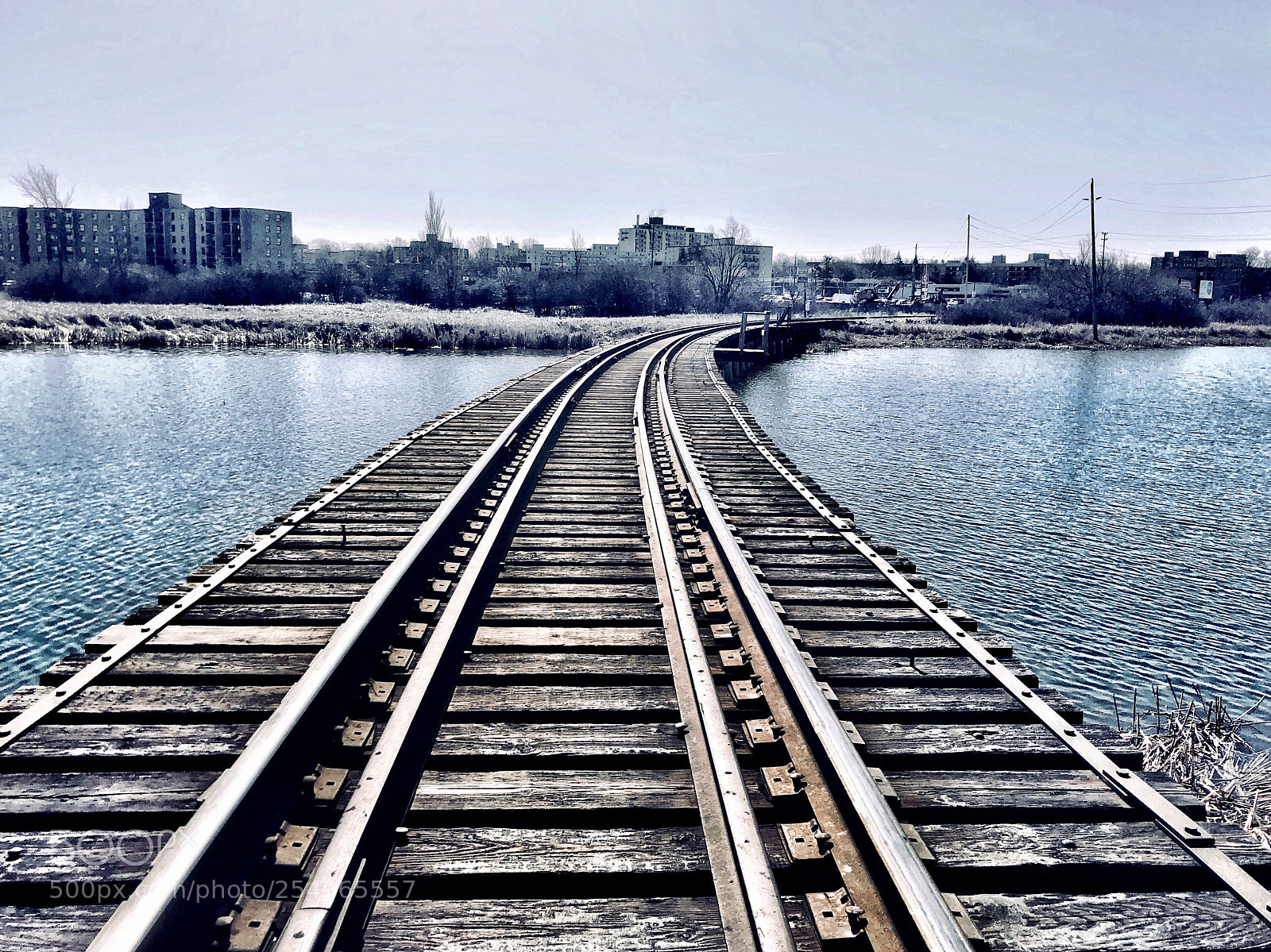 Apple iPhone 8 sample photo. Down the tracks photography