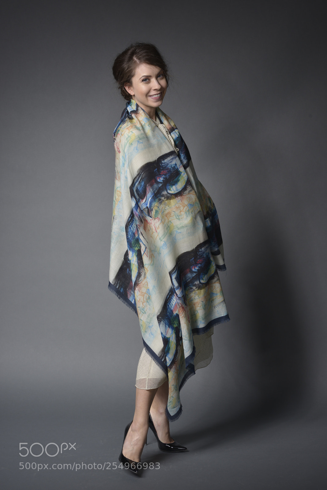 Nikon D800 sample photo. Henry moore print scarf photography