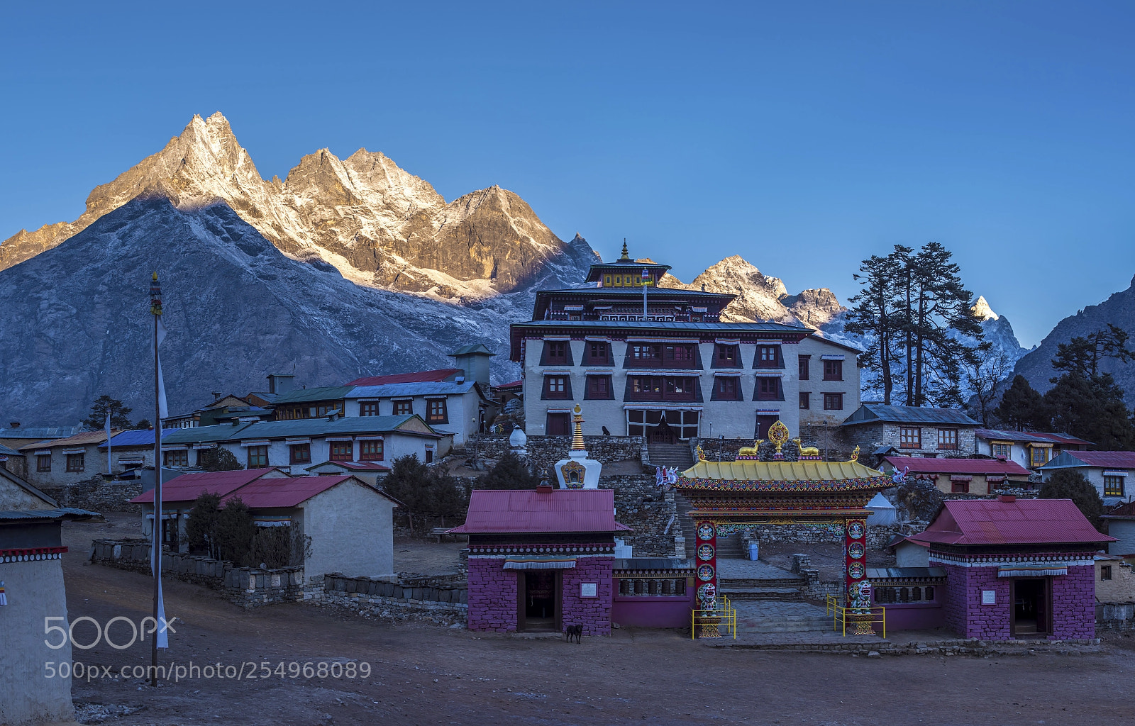 Nikon D810 sample photo. Tengboche monastery photography