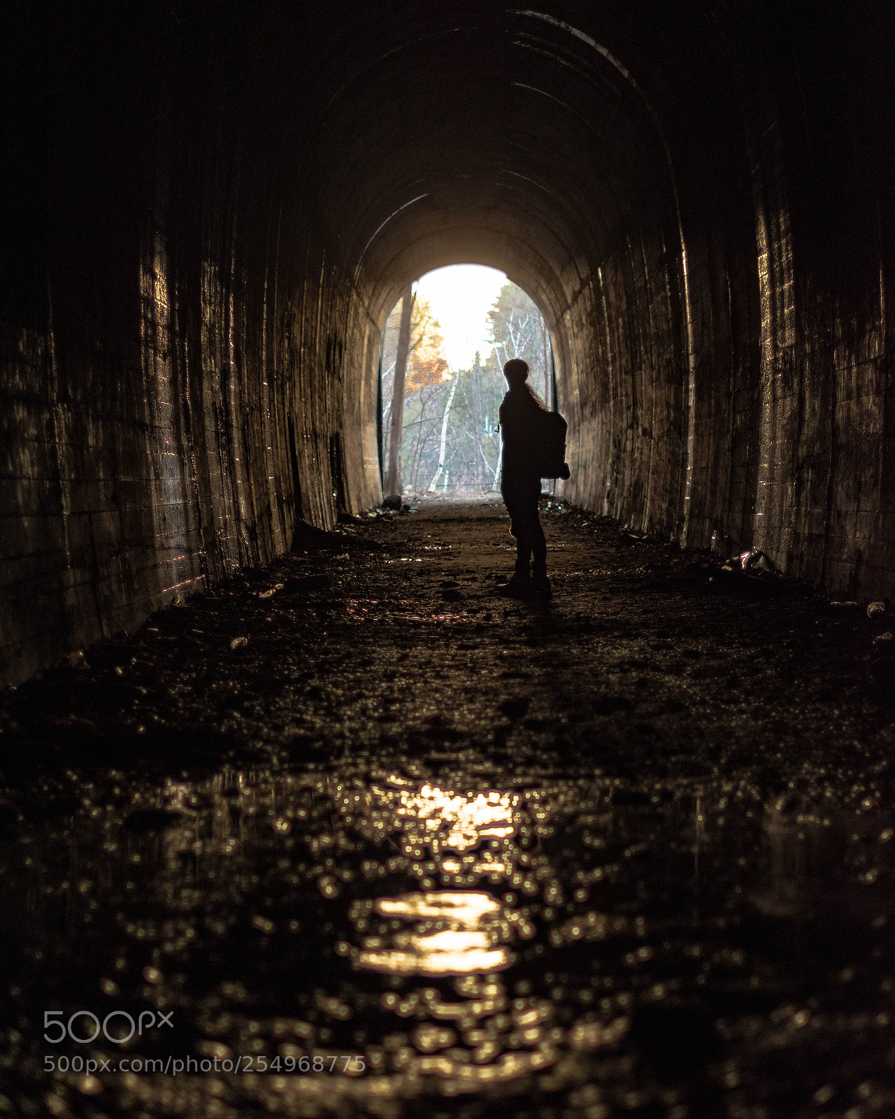 Nikon D5500 sample photo. Abandoned tunnel photography