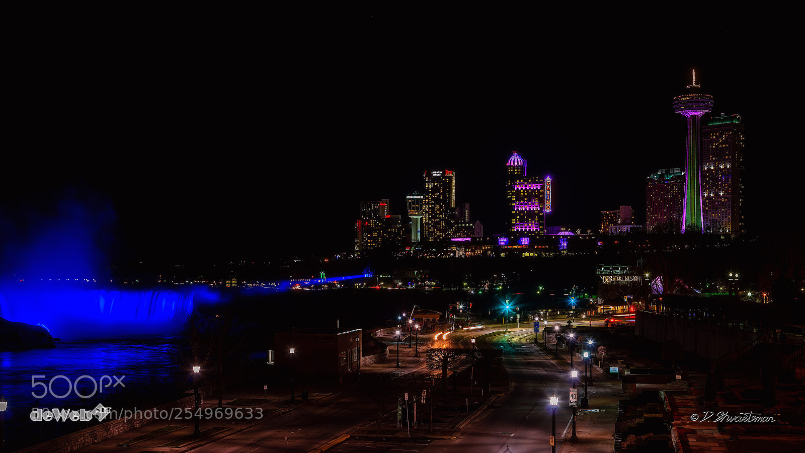 Canon EOS 60D sample photo. Light show over niagara photography