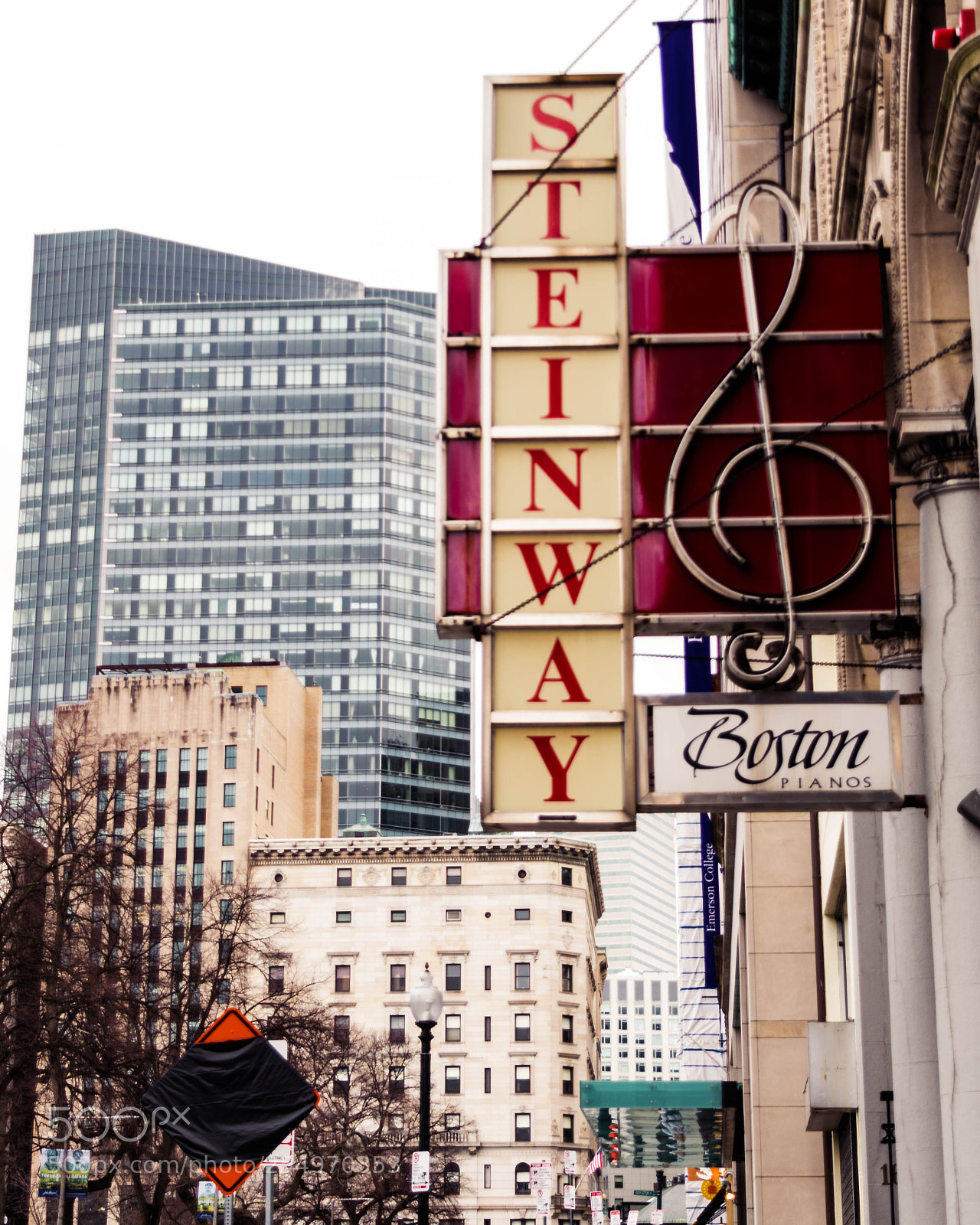 Nikon D5500 sample photo. Boston steinway piano sign photography