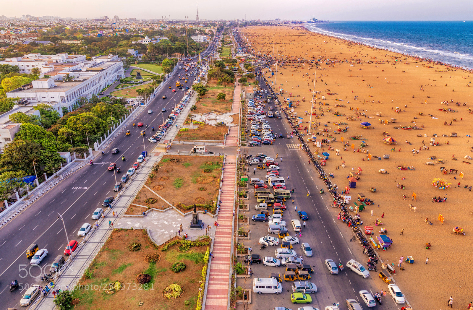 Nikon D610 sample photo. Marina beach, chennai photography