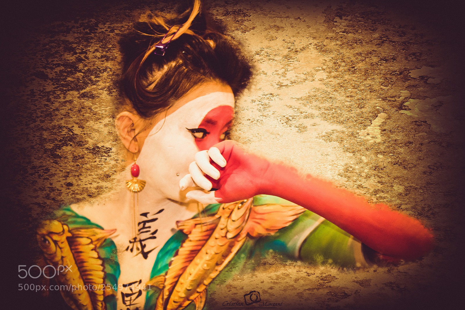 Canon EOS 1300D (EOS Rebel T6 / EOS Kiss X80) sample photo. Body painting japan photography