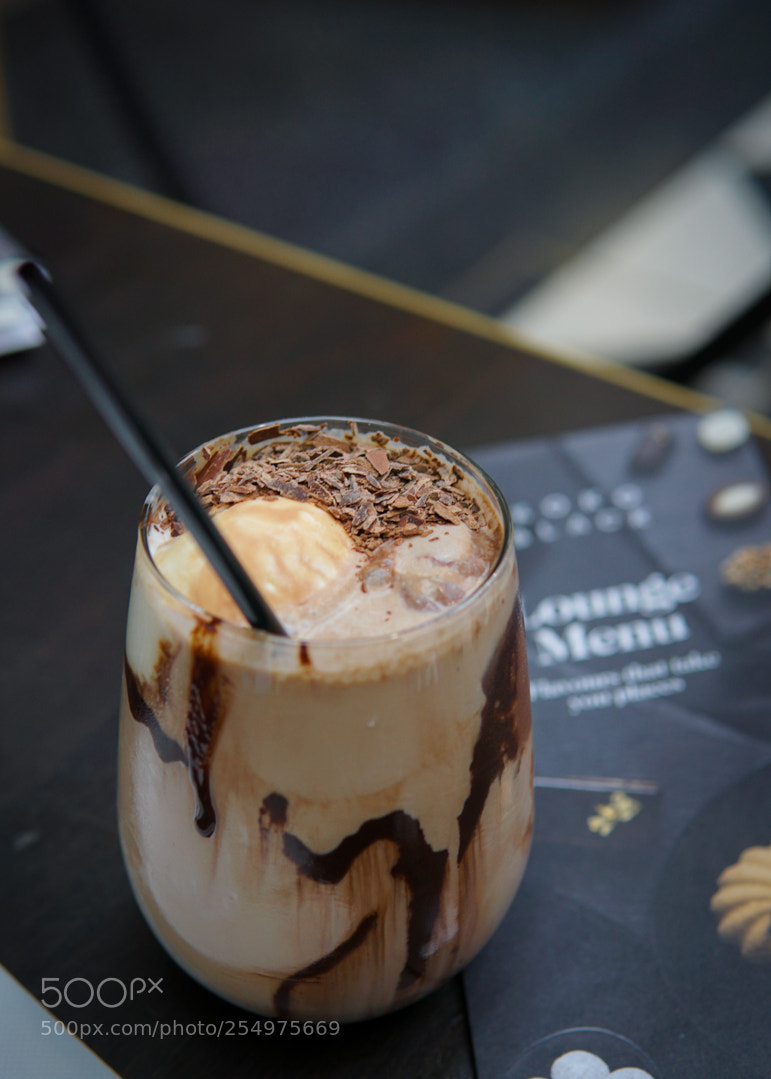 Sony a6000 sample photo. Iced chocolate photography