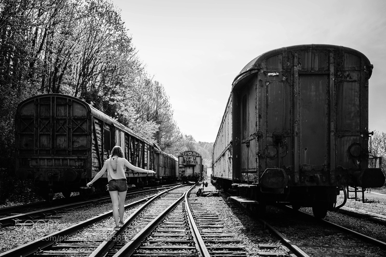 Fujifilm X-T2 sample photo. Trains photography