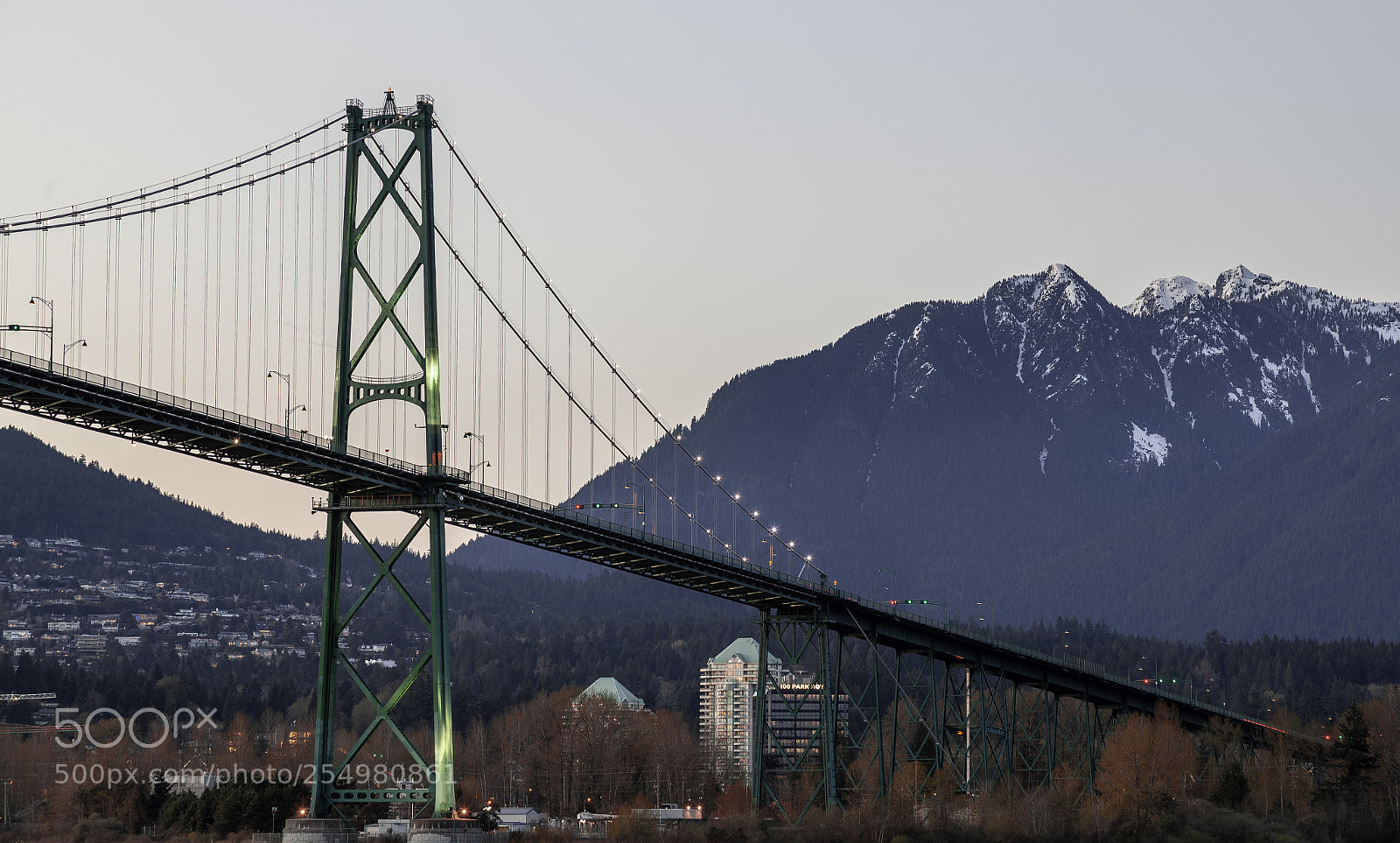 Canon EOS 5D Mark II sample photo. Lions gate bridge at photography