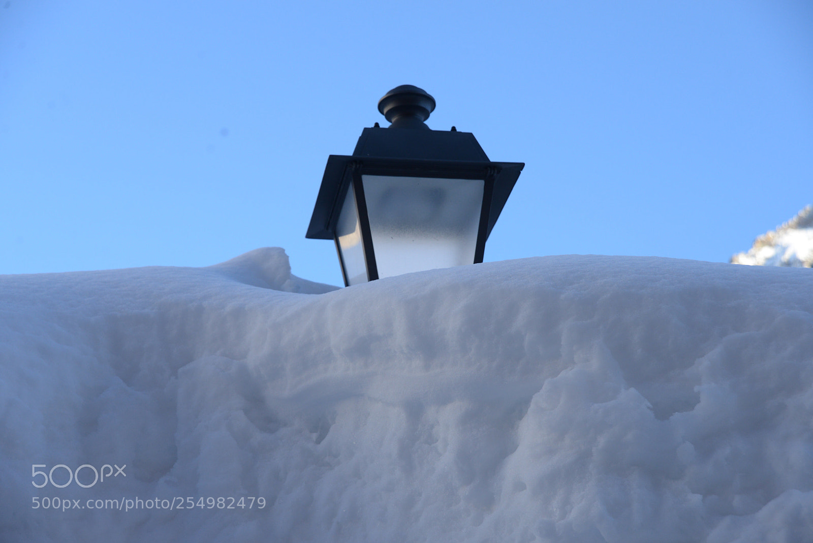 Nikon D600 sample photo. Snow lamp photography
