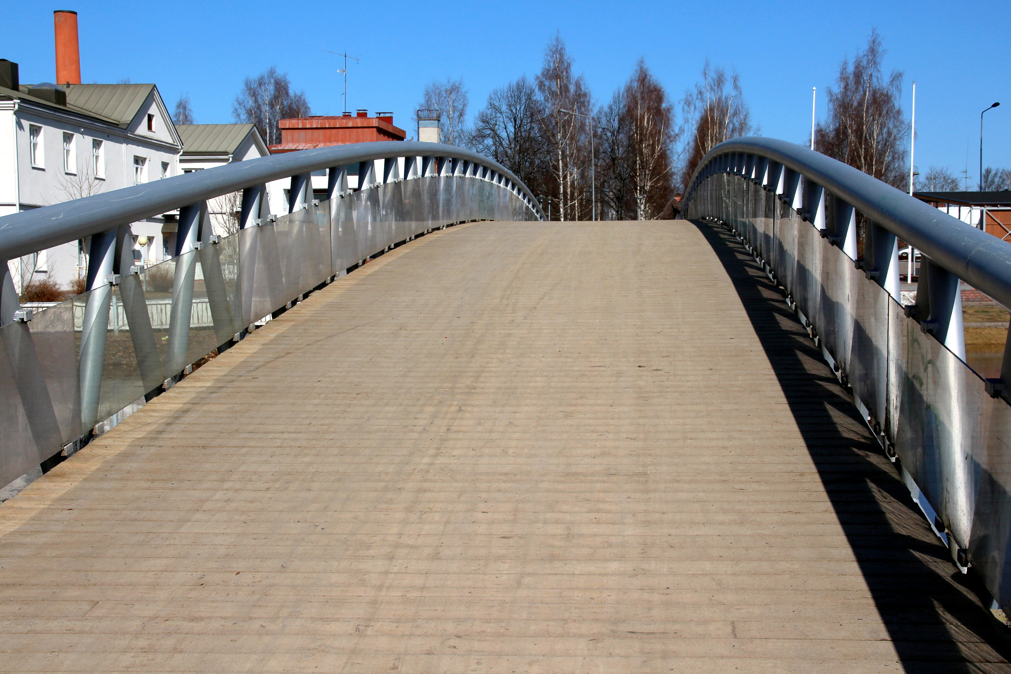 Sigma 18-200mm f/3.5-6.3 DC OS sample photo. The skybridge over the flood river photography
