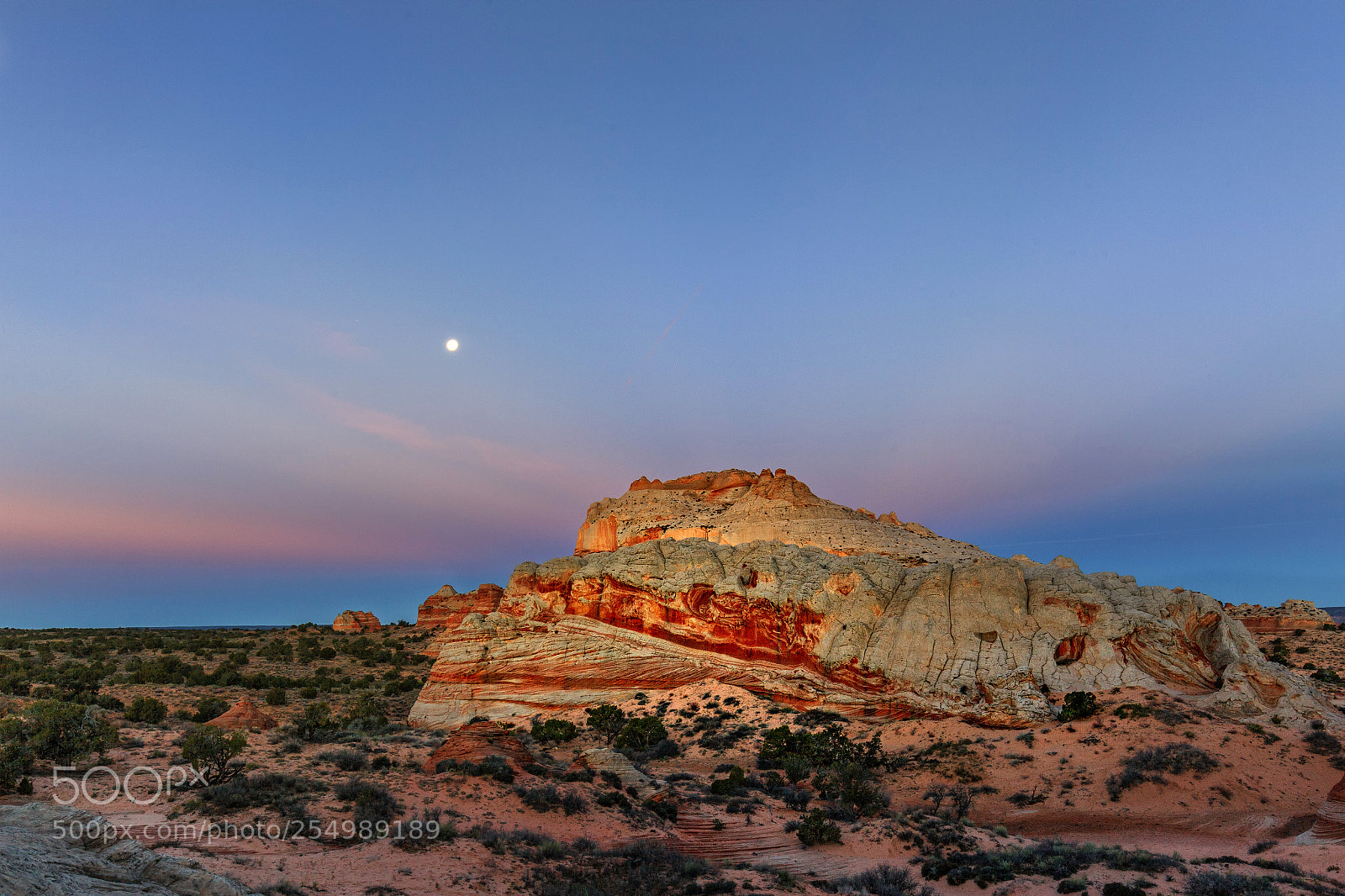 Canon EOS 5D Mark II sample photo. Morning moon photography