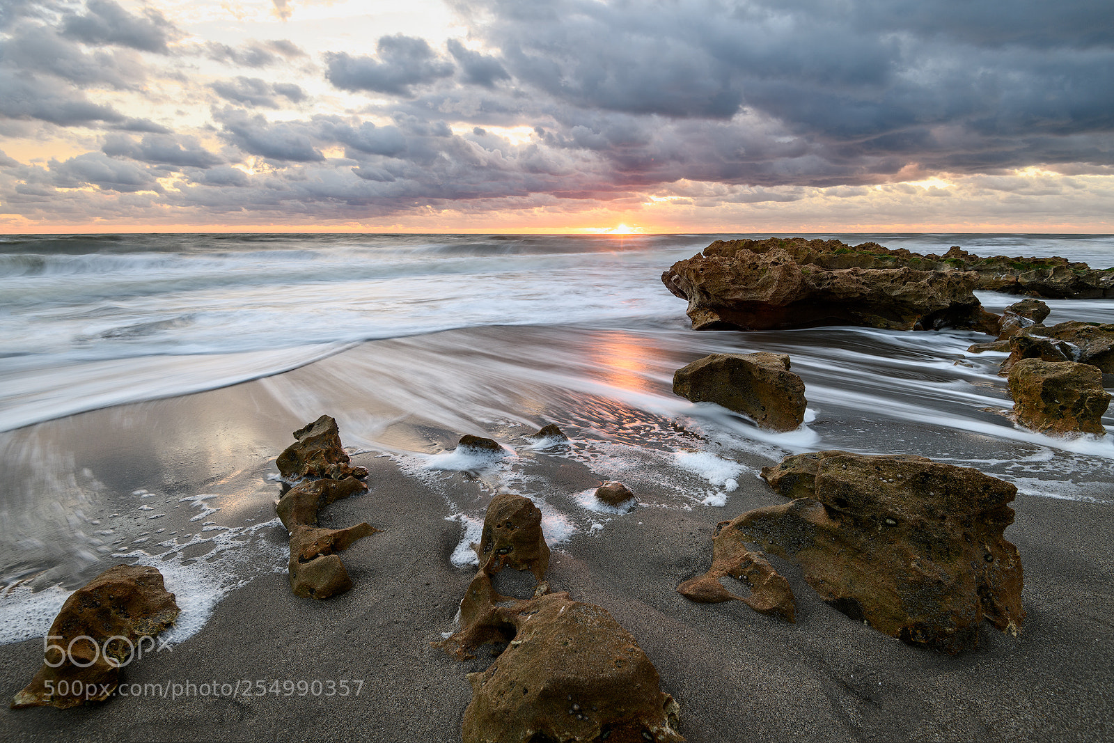 Nikon D850 sample photo. Sunrise on the rocks photography