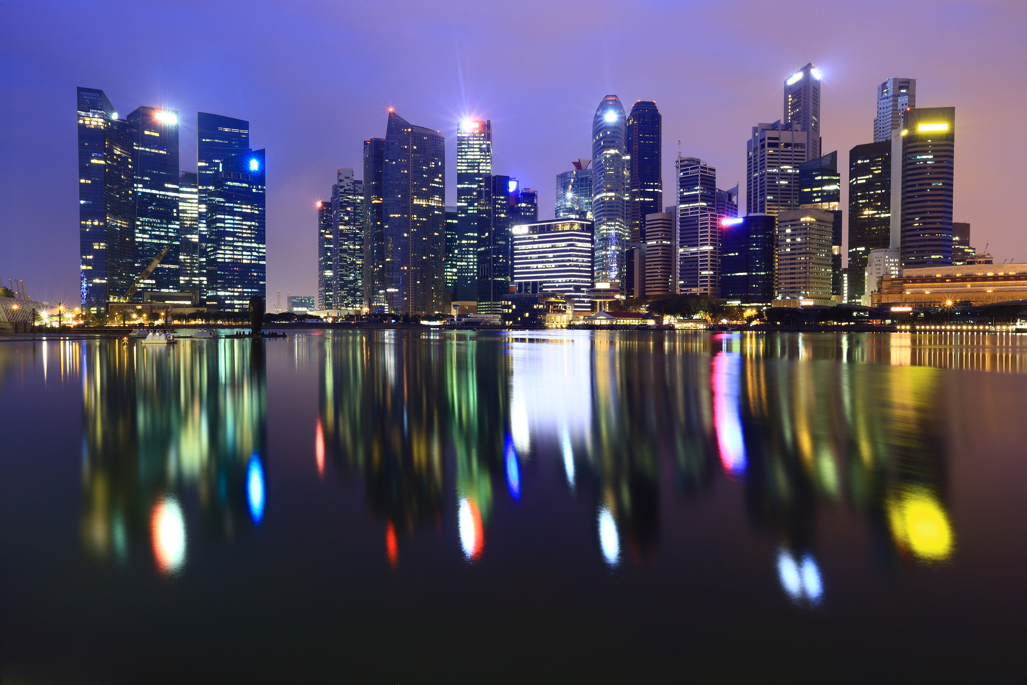 Canon EF 16-35mm F2.8L II USM sample photo. Singapore at night photography