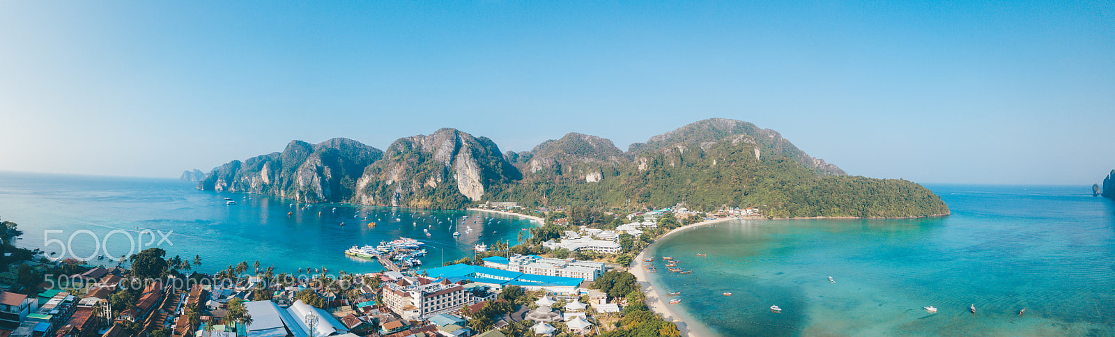 DJI FC220 sample photo. Phi phi island photography