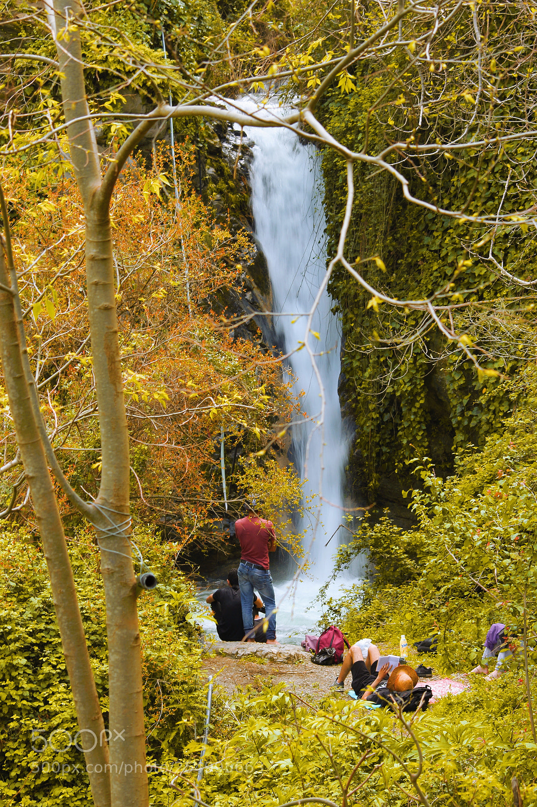 Canon EOS 100D (EOS Rebel SL1 / EOS Kiss X7) sample photo. Forest waterfall... photography