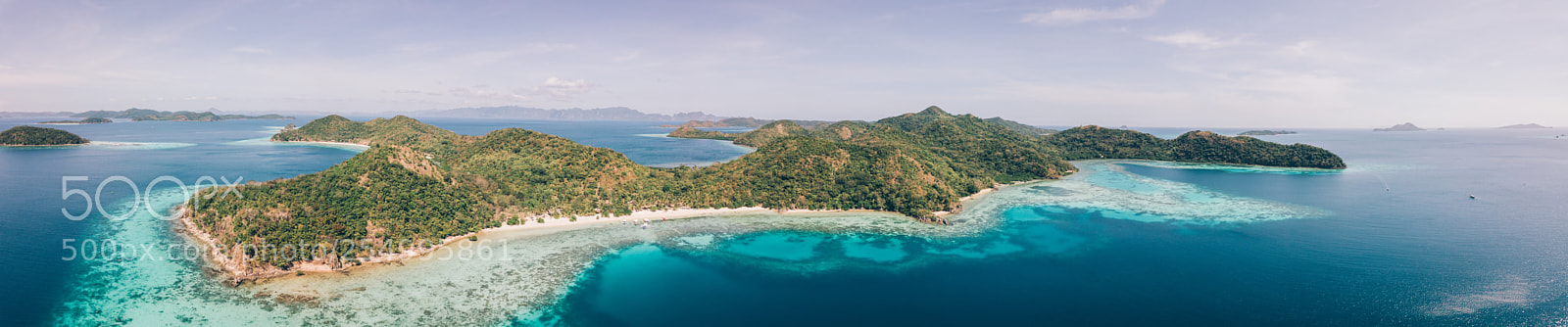 DJI FC220 sample photo. Small island in coron photography