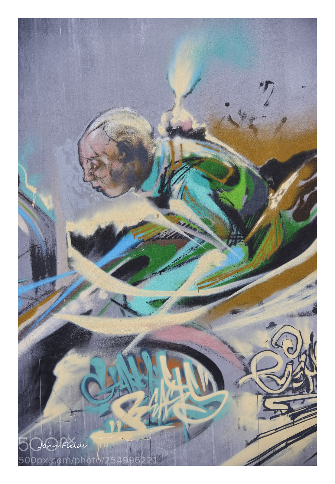 Nikon D800 sample photo. Mural painting (valència) photography