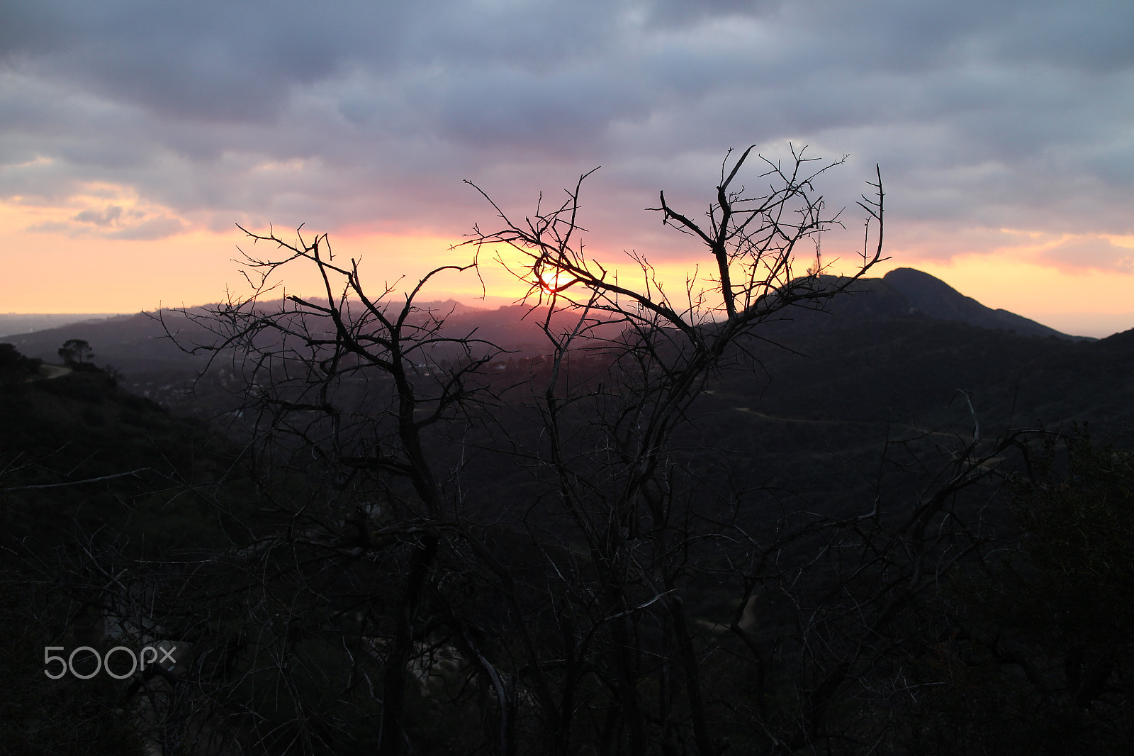 Canon EOS M sample photo. Dramatic sky at griffith park photography