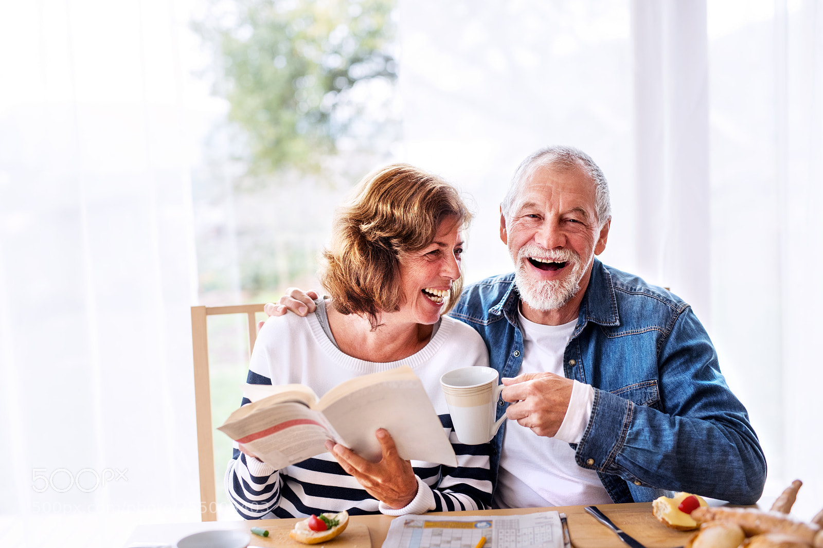 Nikon D5 sample photo. Senior couple eating breakfast photography