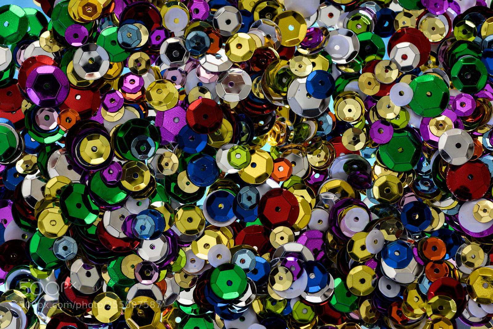 Nikon D810 sample photo. Colorful sequins photography