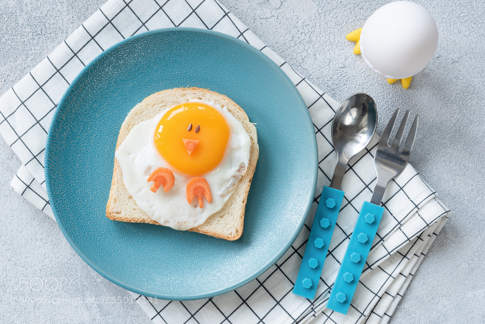 Nikon D810 sample photo. Funny egg toast for photography