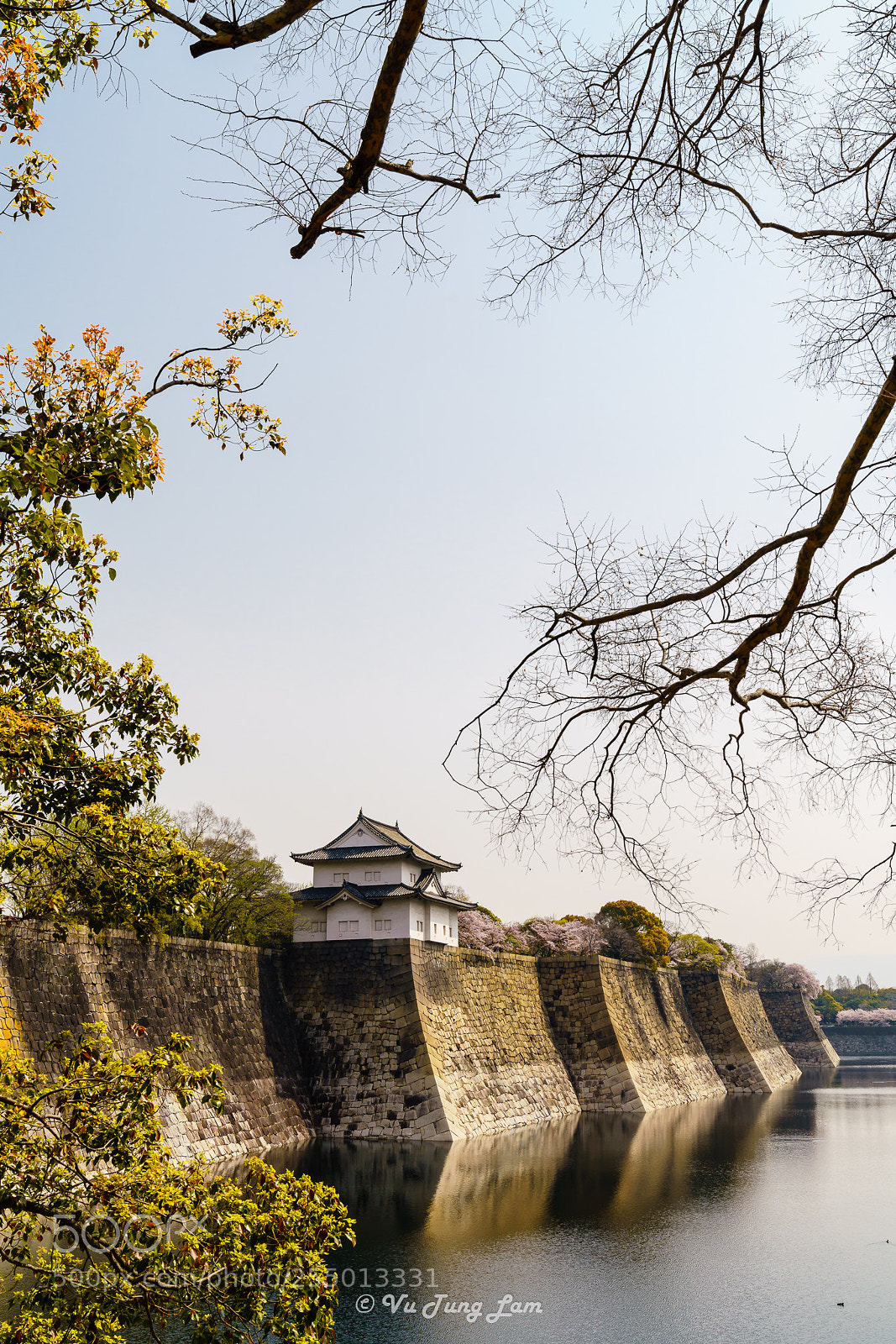 Sony a7R III sample photo. Osaka castle photography