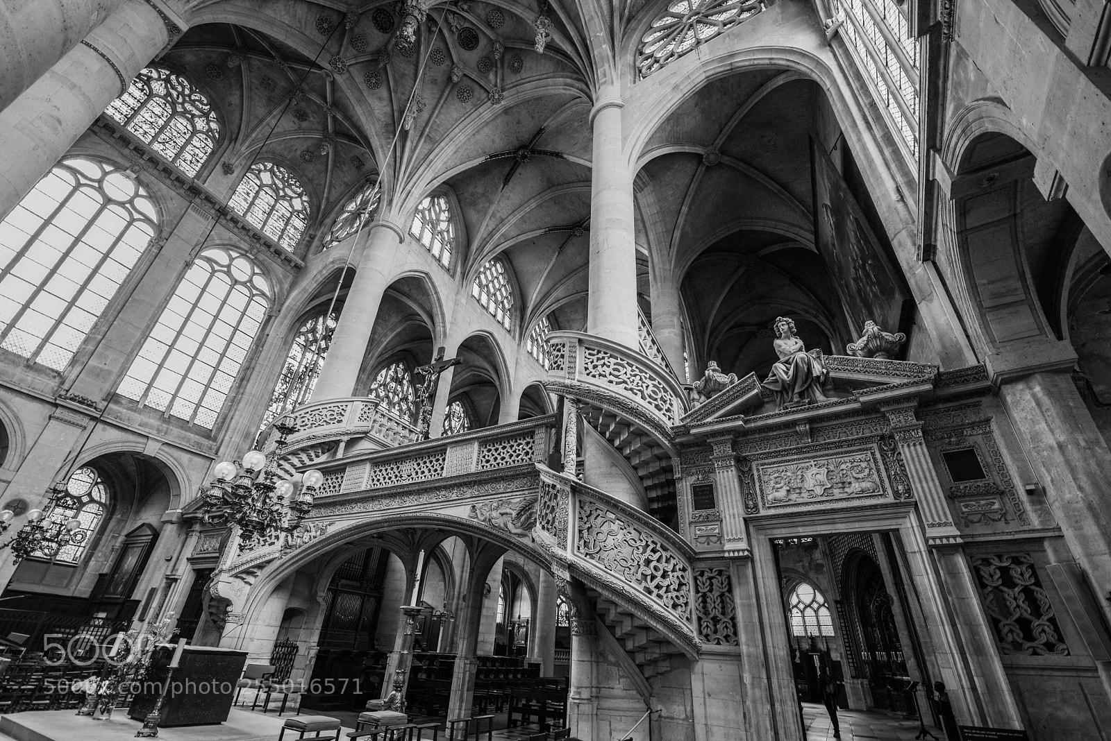 Nikon D610 sample photo. Paris church photography