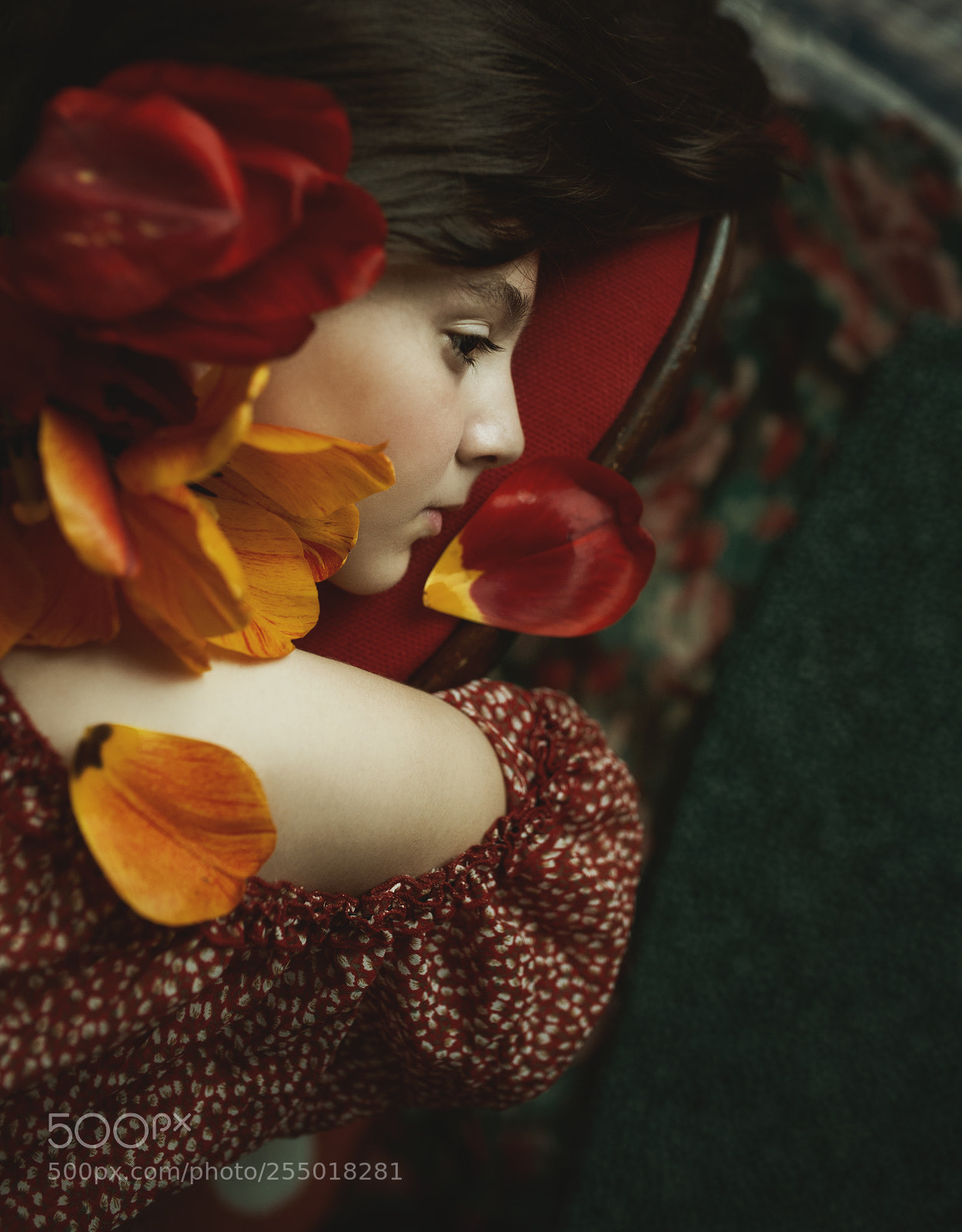 Nikon D700 sample photo. Tulips, spring, girl photography