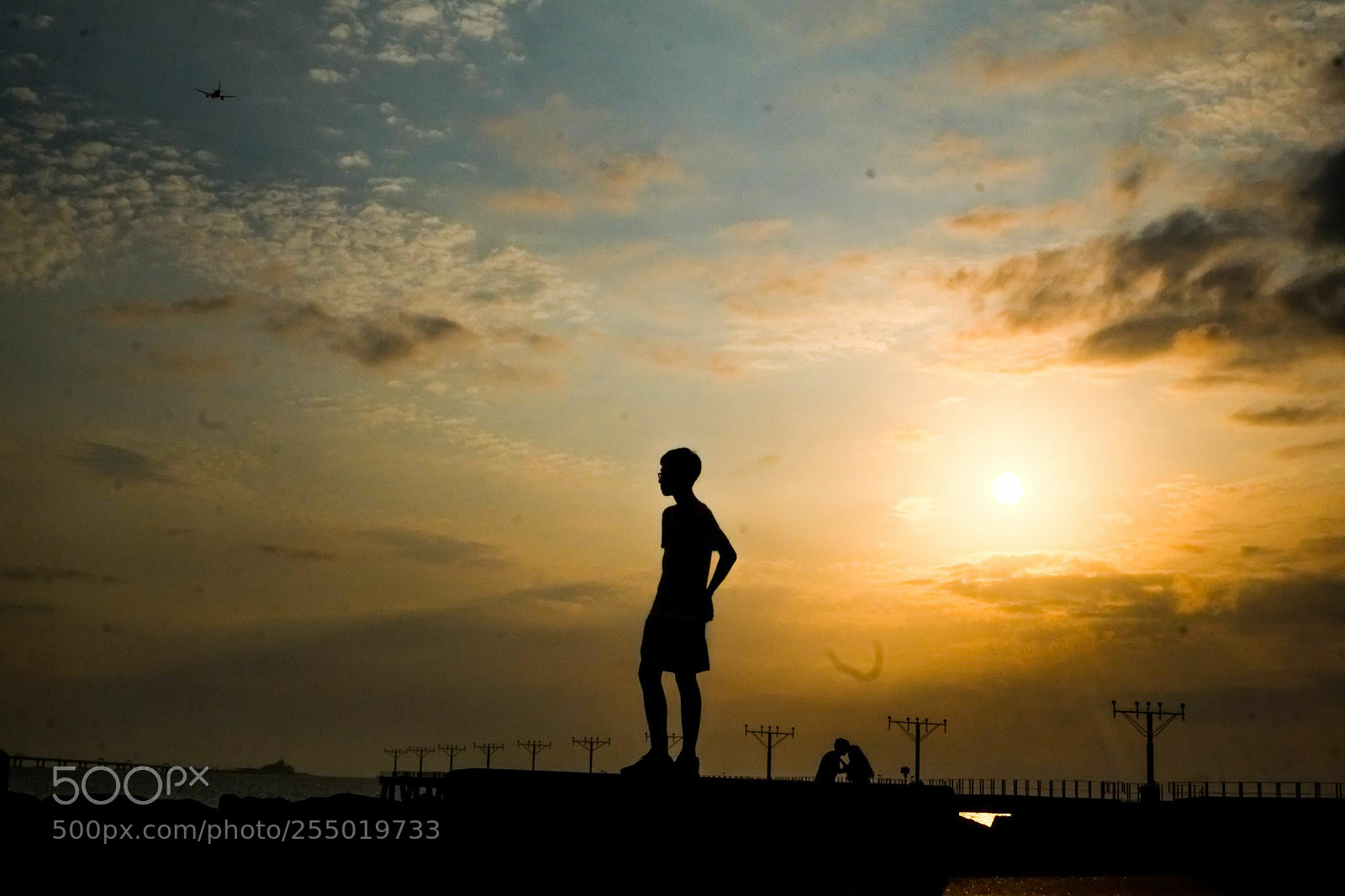 Fujifilm X-E1 sample photo. Sunset in aircraft maintenance photography