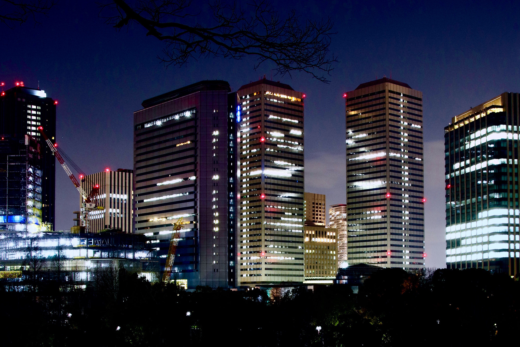 Canon EOS 200D (EOS Rebel SL2 / EOS Kiss X9) sample photo. Night skyscraper photography