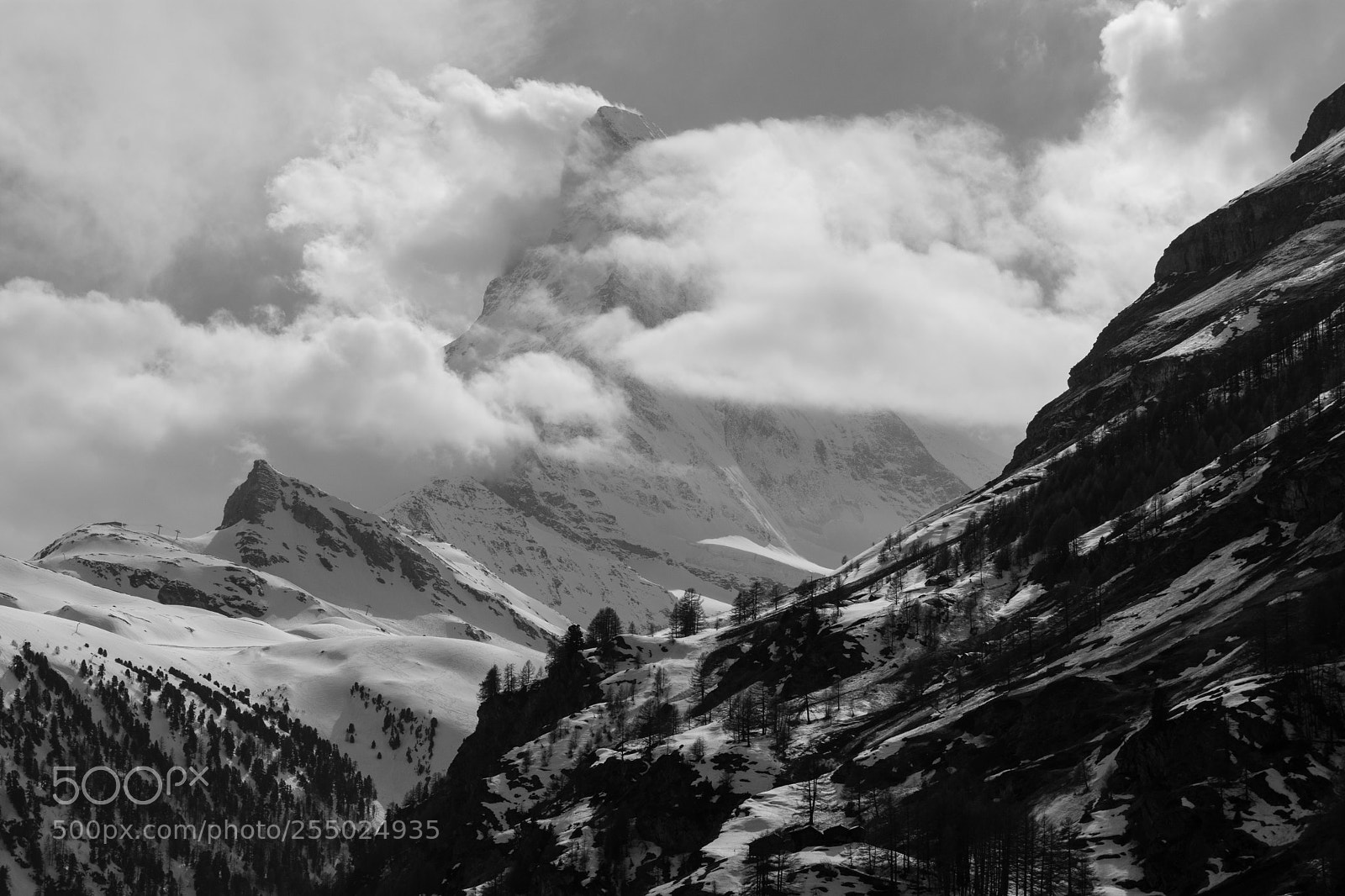 Nikon D7200 sample photo. Cloudy matterhorn photography
