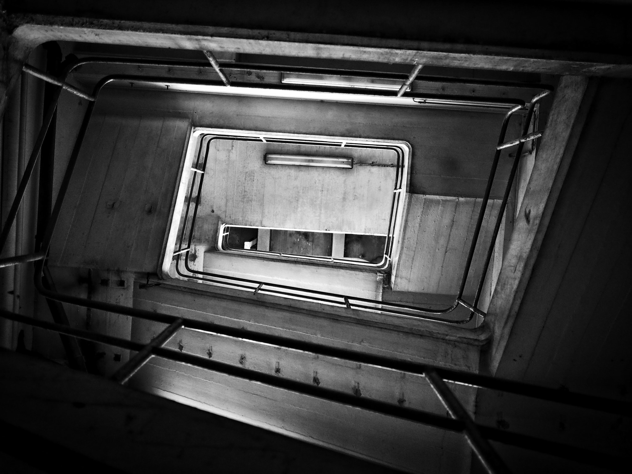 Olympus PEN E-P5 sample photo. Stairwell photography
