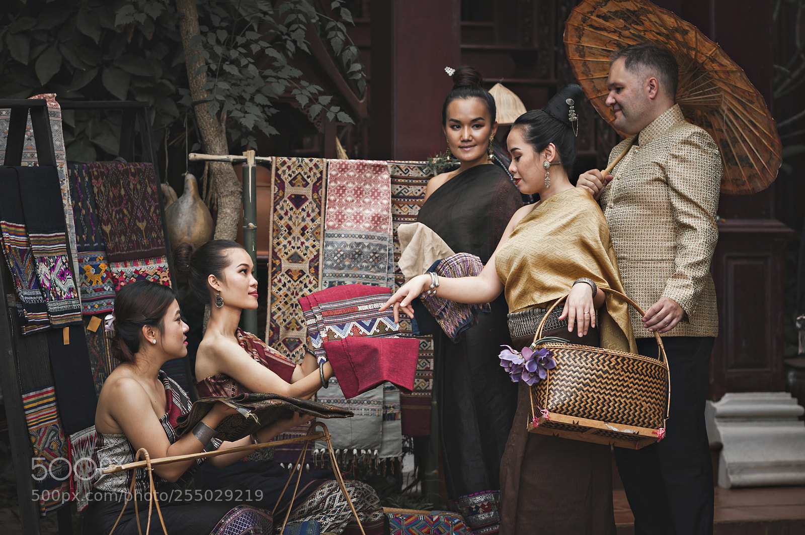 Nikon D700 sample photo. Lao traditional dress photography