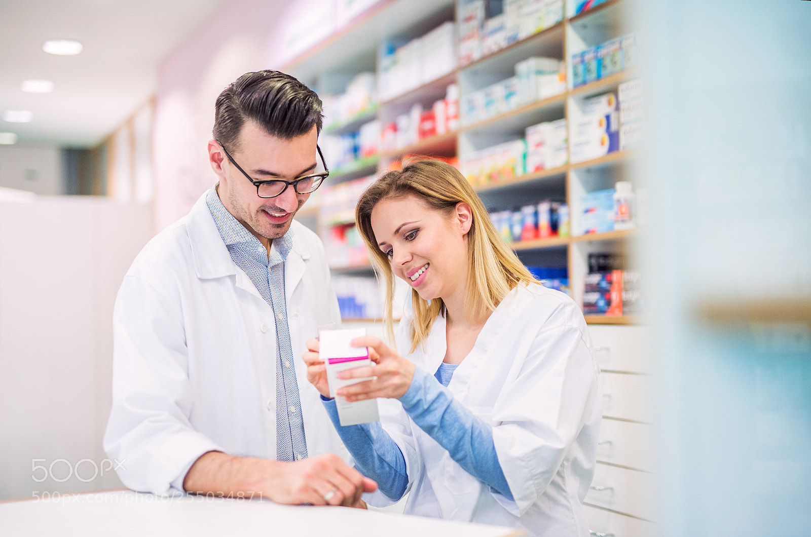 Nikon D5 sample photo. Two pharmacists working in photography