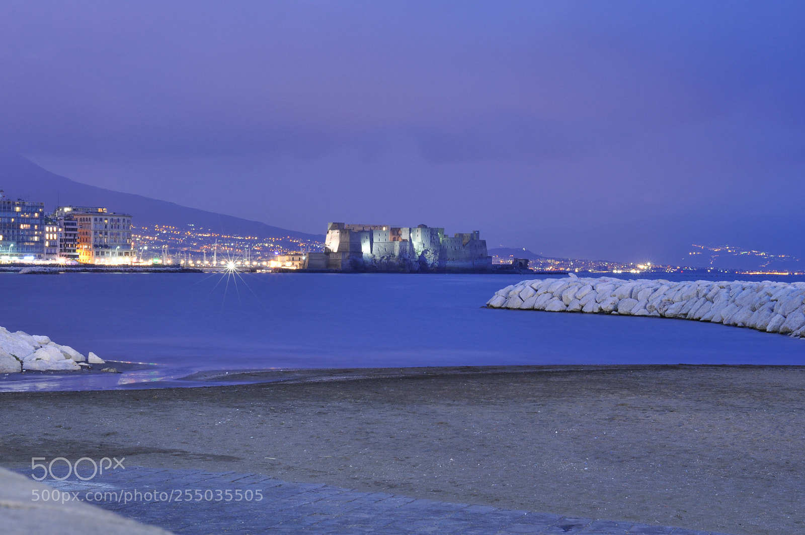 Nikon D90 sample photo. Napoli's night coast in photography