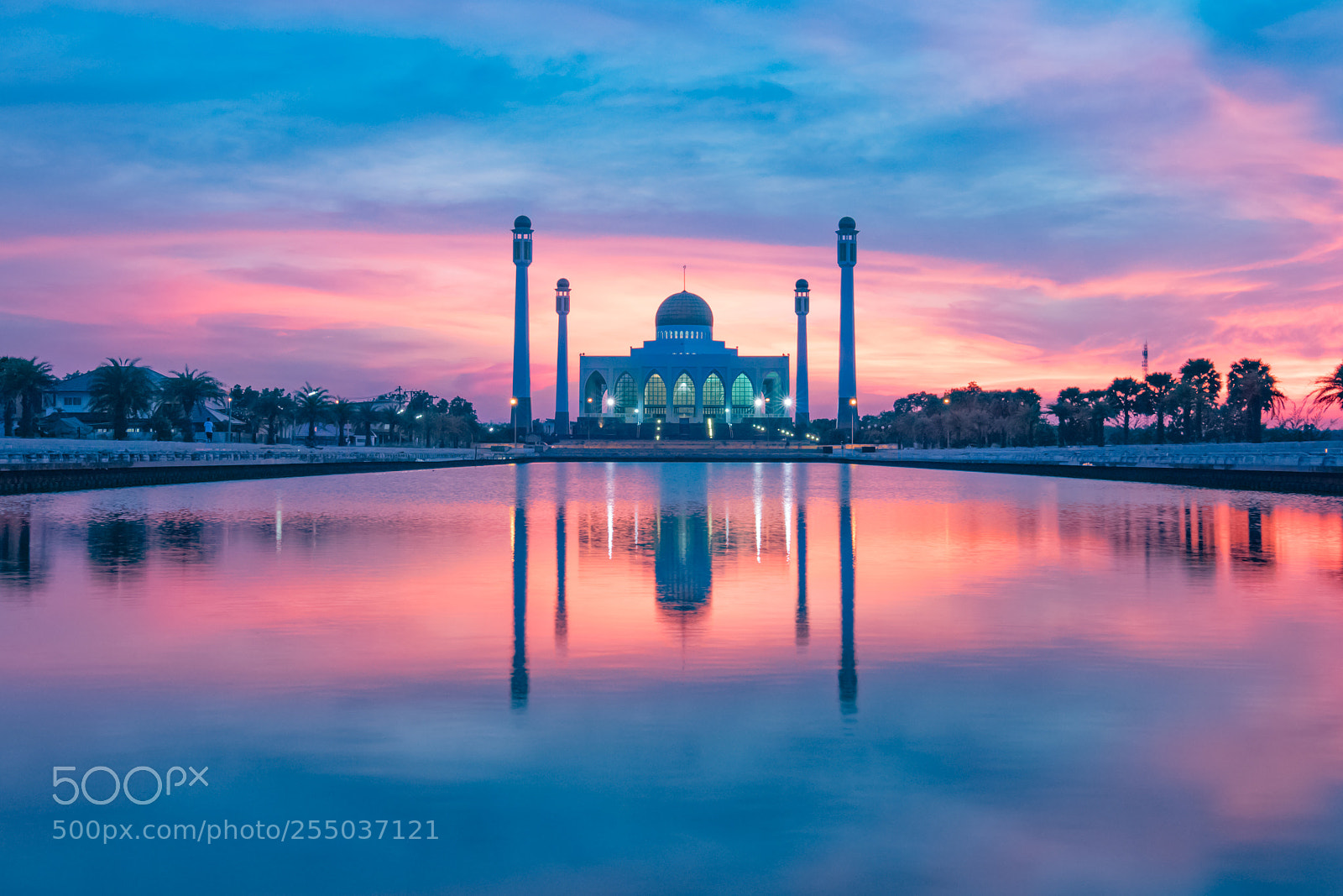 Canon EOS 80D sample photo. Beautiful reflection mosque building photography