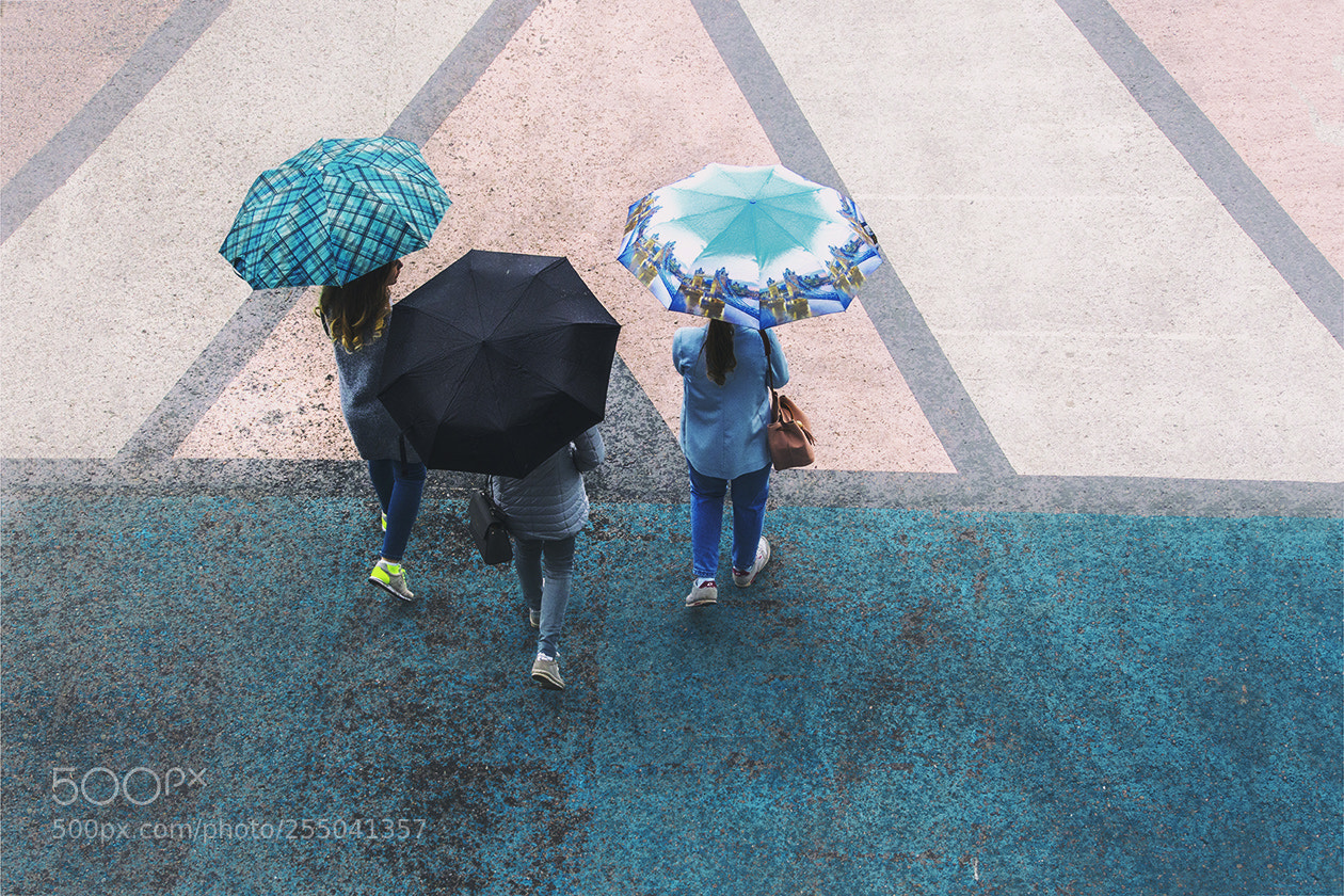 Olympus OM-D E-M5 sample photo. Three umbrellas photography