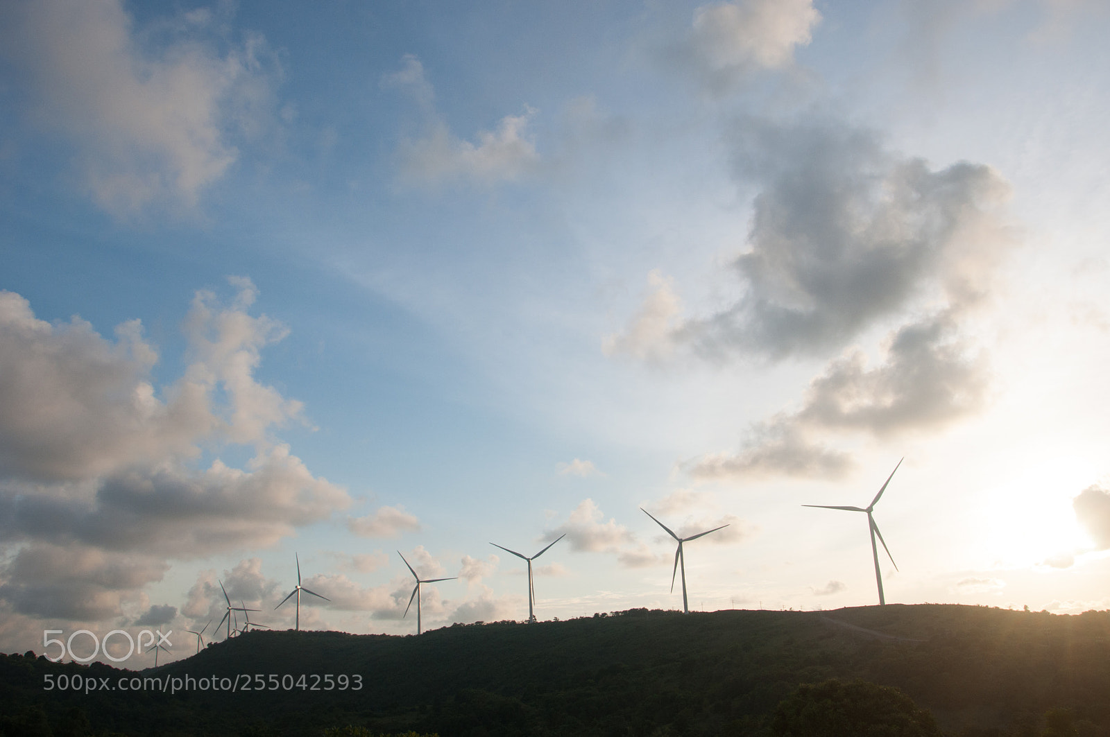 Nikon D90 sample photo. Wind farm photography